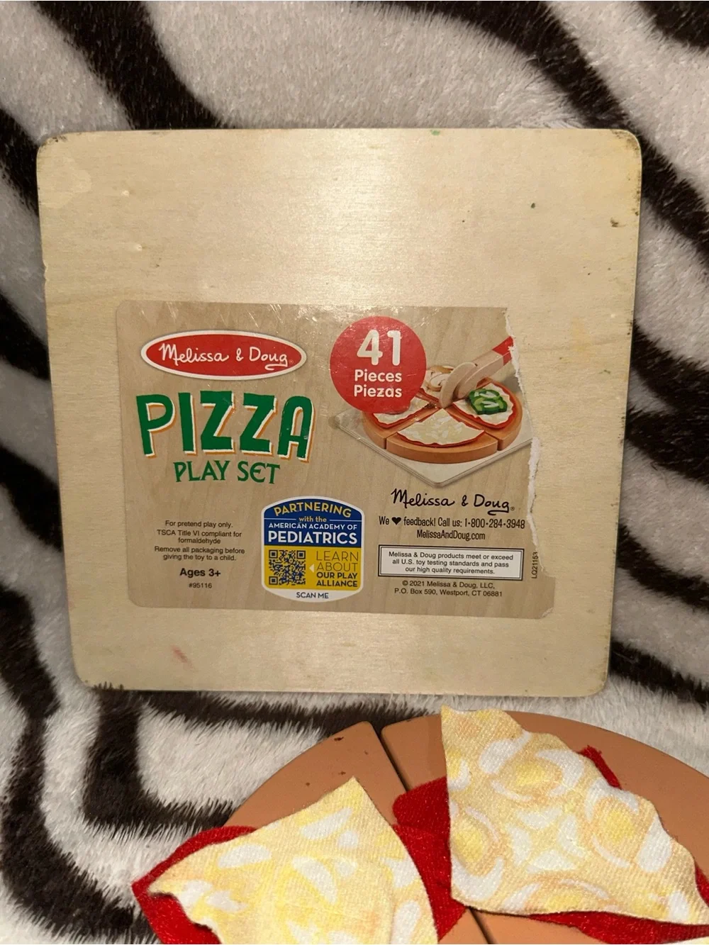 Melissa & Doug Brown Kraft Box with Red Logo